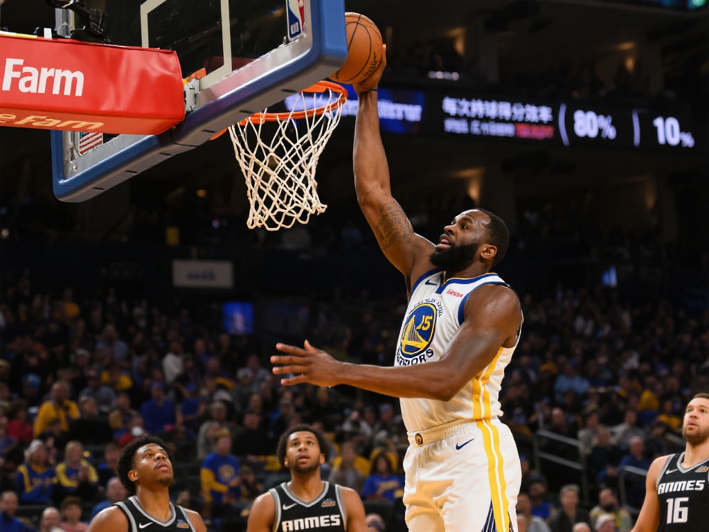 格林接球空切暴扣轻松砍下16分表现耀眼